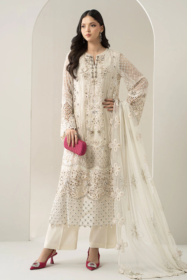 Maria B | 3 Piece Embroidered Chiffon Suit | BDS-3007