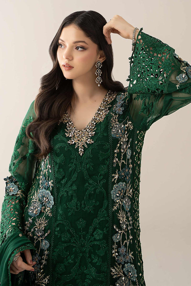 Maria B | 3 Piece Embroidered Chiffon Suit | BDS-3008