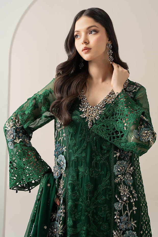 Maria B | 3 Piece Embroidered Chiffon Suit | BDS-3008