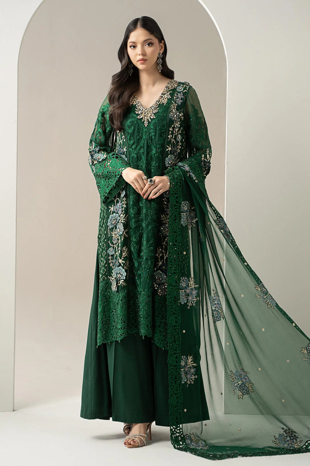 Maria B | 3 Piece Embroidered Chiffon Suit | BDS-3008