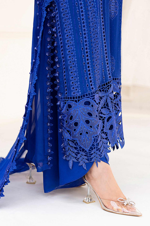 Maria B | 3 Piece Unstitched Embroidered Chiffon Suit | MPC-25-103