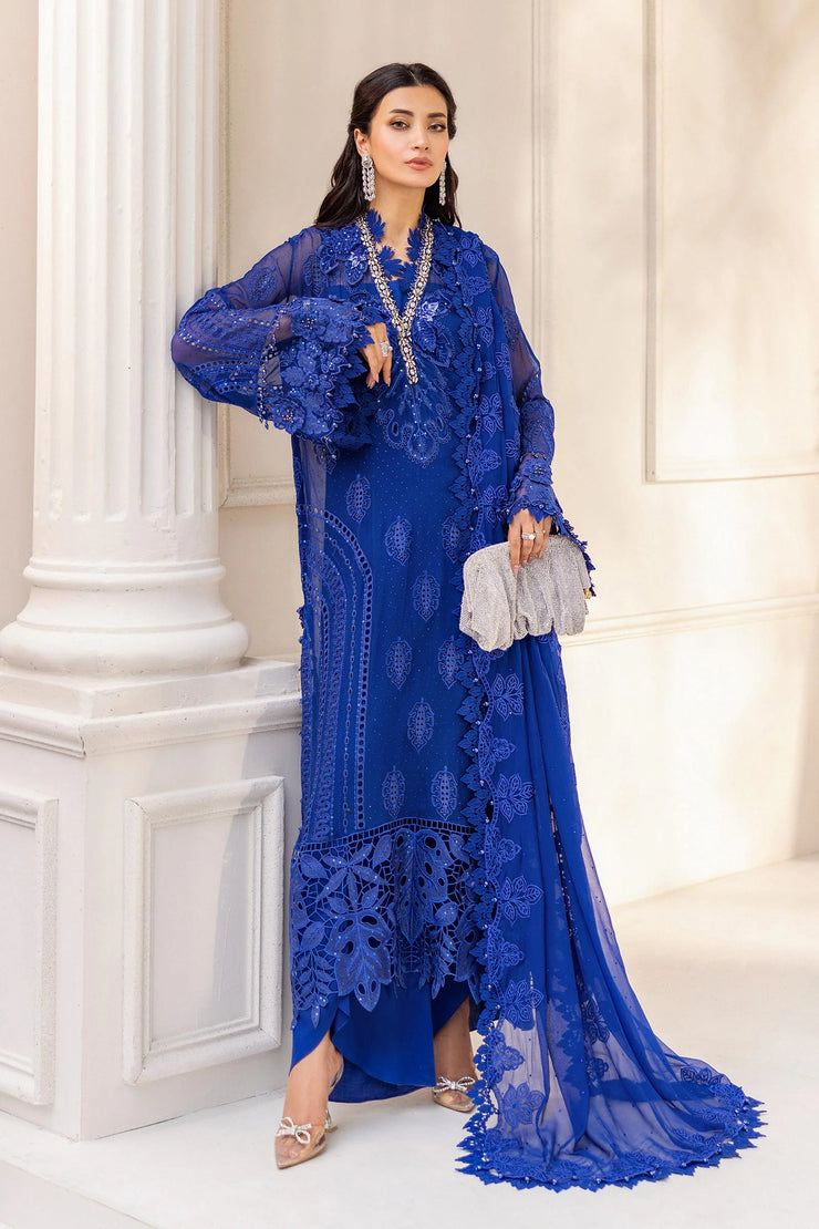 Maria B | 3 Piece Unstitched Embroidered Chiffon Suit | MPC-25-103