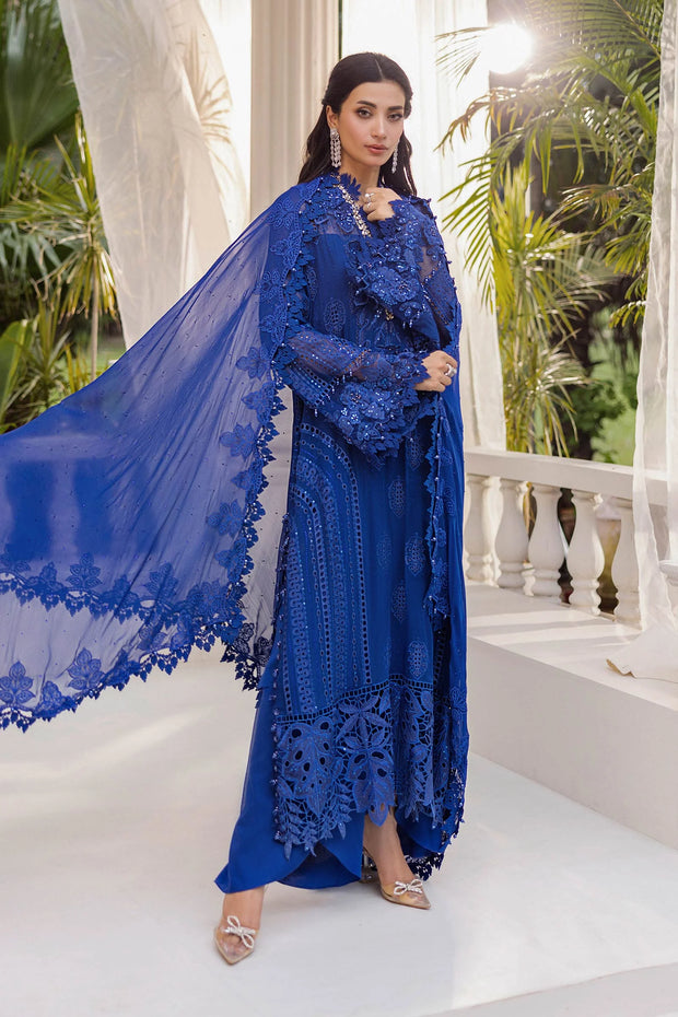 Maria B | 3 Piece Unstitched Embroidered Chiffon Suit | MPC-25-103