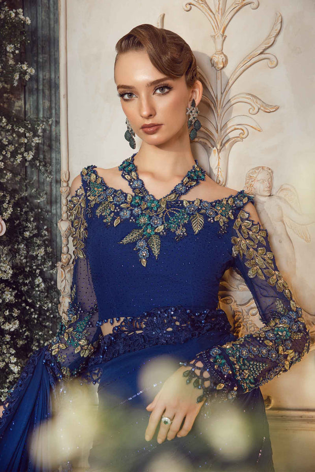 Maria B | Unstitched Mbroidered | Cobalt Blue BD-2704