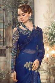 Maria B | Unstitched Mbroidered | Cobalt Blue BD-2704