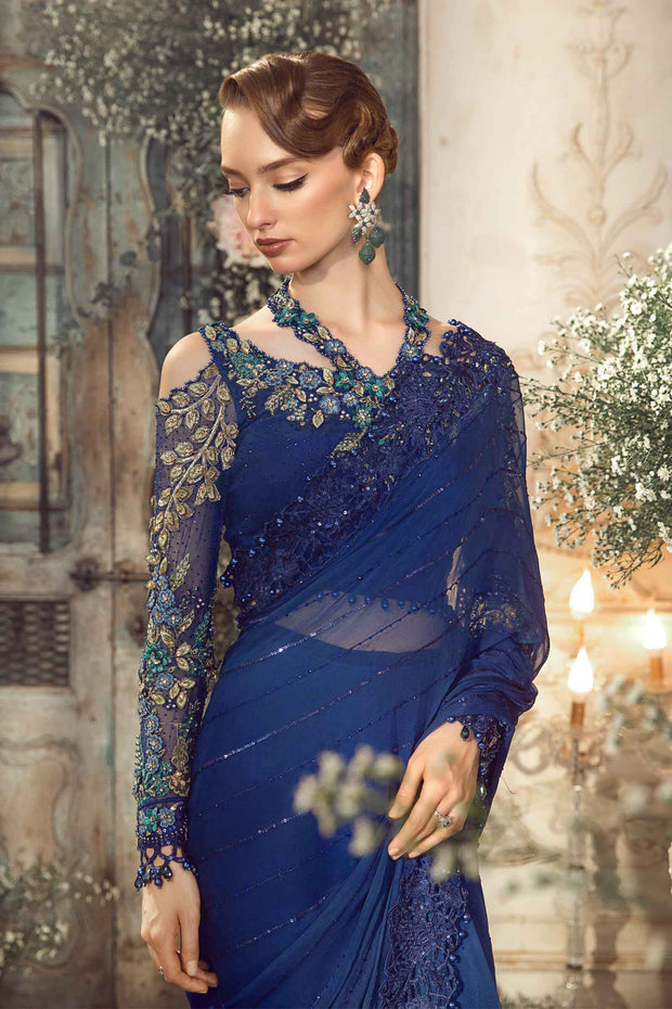 Maria B | Unstitched Mbroidered | Cobalt Blue BD-2704