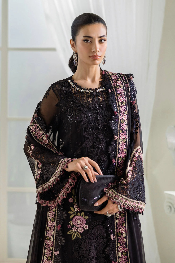 Maria B | 3 Piece Unstitched Embroidered Chiffon Suit | MPC-25-104