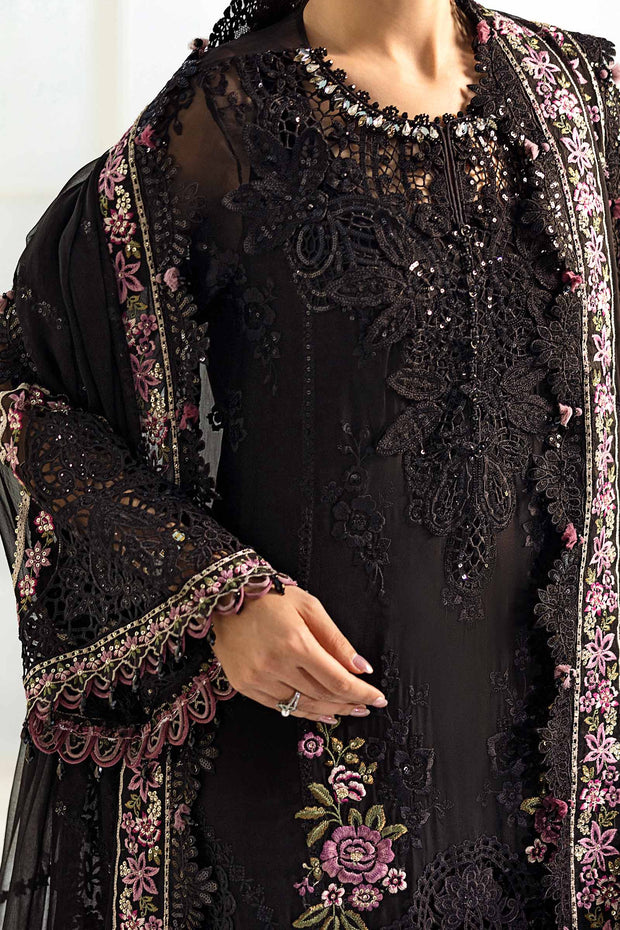 Maria B | 3 Piece Unstitched Embroidered Chiffon Suit | MPC-25-104