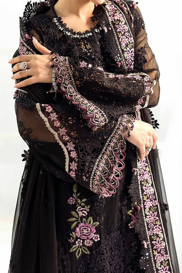 Maria B | 3 Piece Unstitched Embroidered Chiffon Suit | MPC-25-104