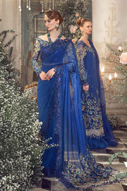 Maria B | Unstitched Mbroidered | Cobalt Blue BD-2704
