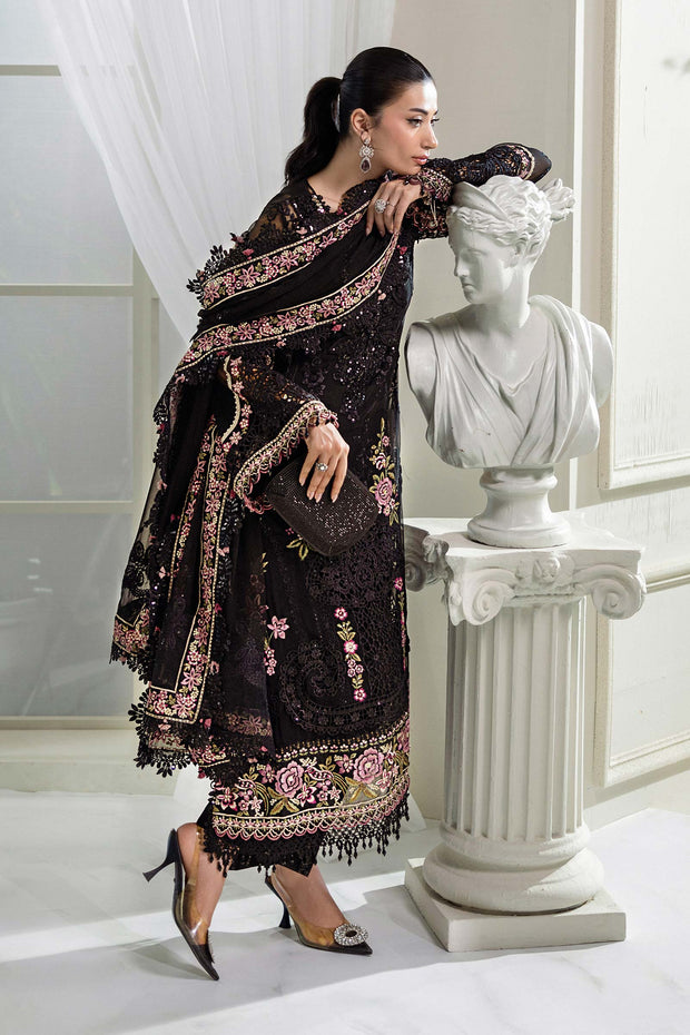 Maria B | 3 Piece Unstitched Embroidered Chiffon Suit | MPC-25-104