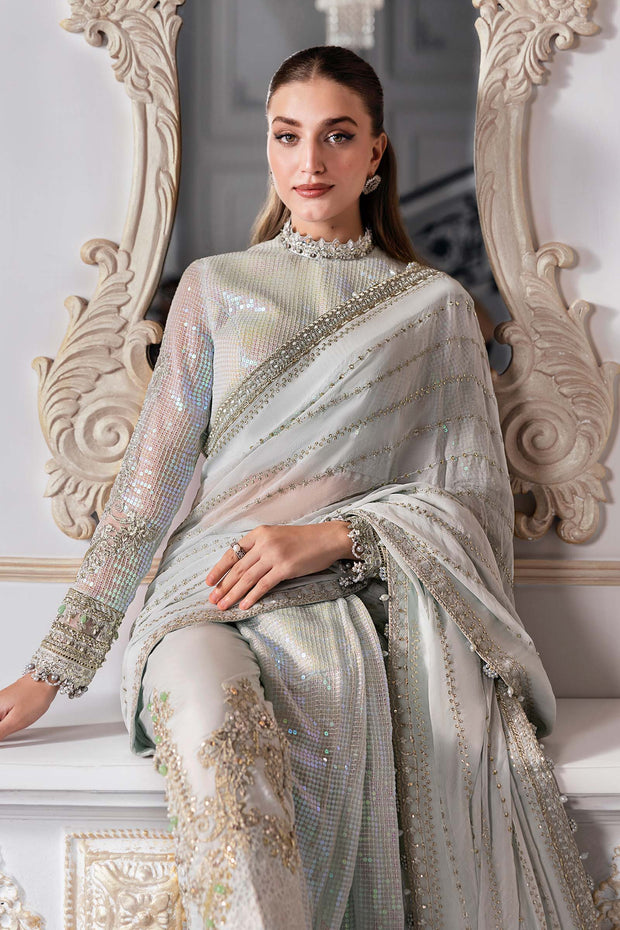 Maria B | 3 Piece Unstitched Embroidered Chiffon Suit | BD-3005