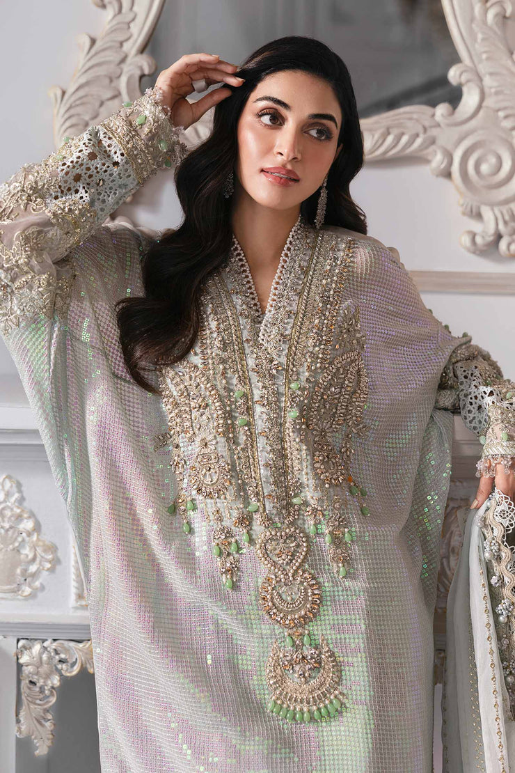 Maria B | 3 Piece Unstitched Embroidered Chiffon Suit | BD-3005
