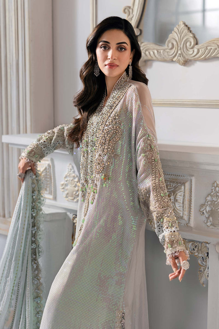 Maria B | 3 Piece Unstitched Embroidered Chiffon Suit | BD-3005